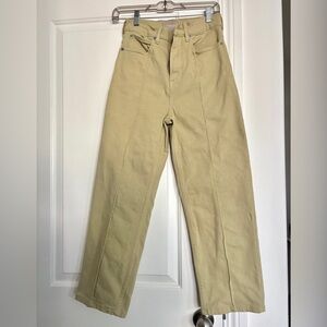 Everlane The Way High Jean in Green Tea Size 25/0
